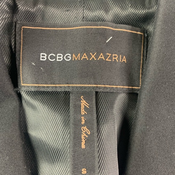 BCBG Maxazria Women Sleeveless Cotton/Silk Blend Double Breasted Vest Sz S Black - Picture 3 of 10